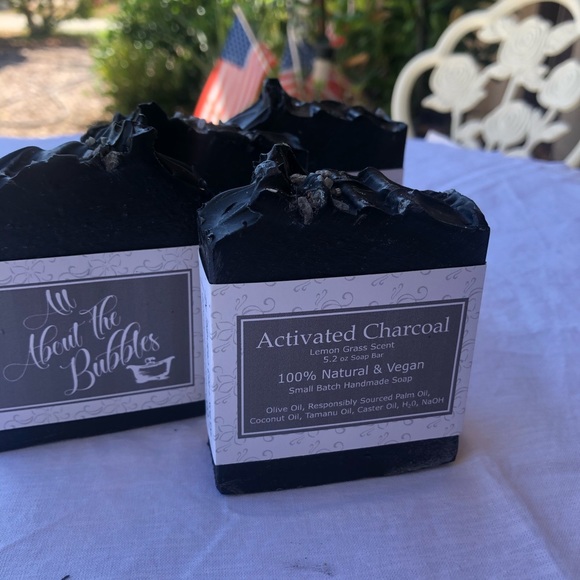 🧼Activated Charcoal artisan soap 🧼🧼bar 5.2 Oz - Picture 2 of 10